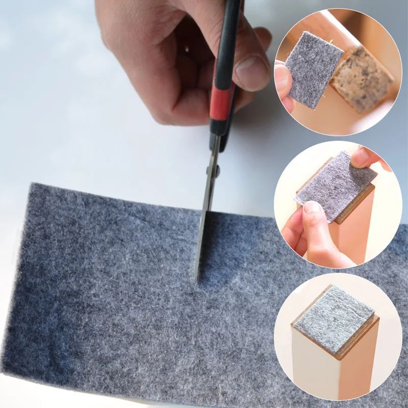 Furniture Hardware Feet - Утолщенные самоклеящиеся мебельные фетровые полоски, скользящая