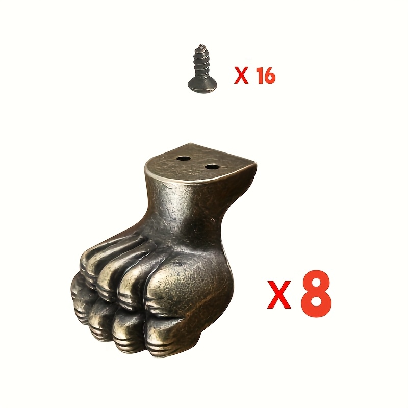 Furniture Hardware Decorative - 8 шт. Антикварные латунные декоративные ножки-уголки
