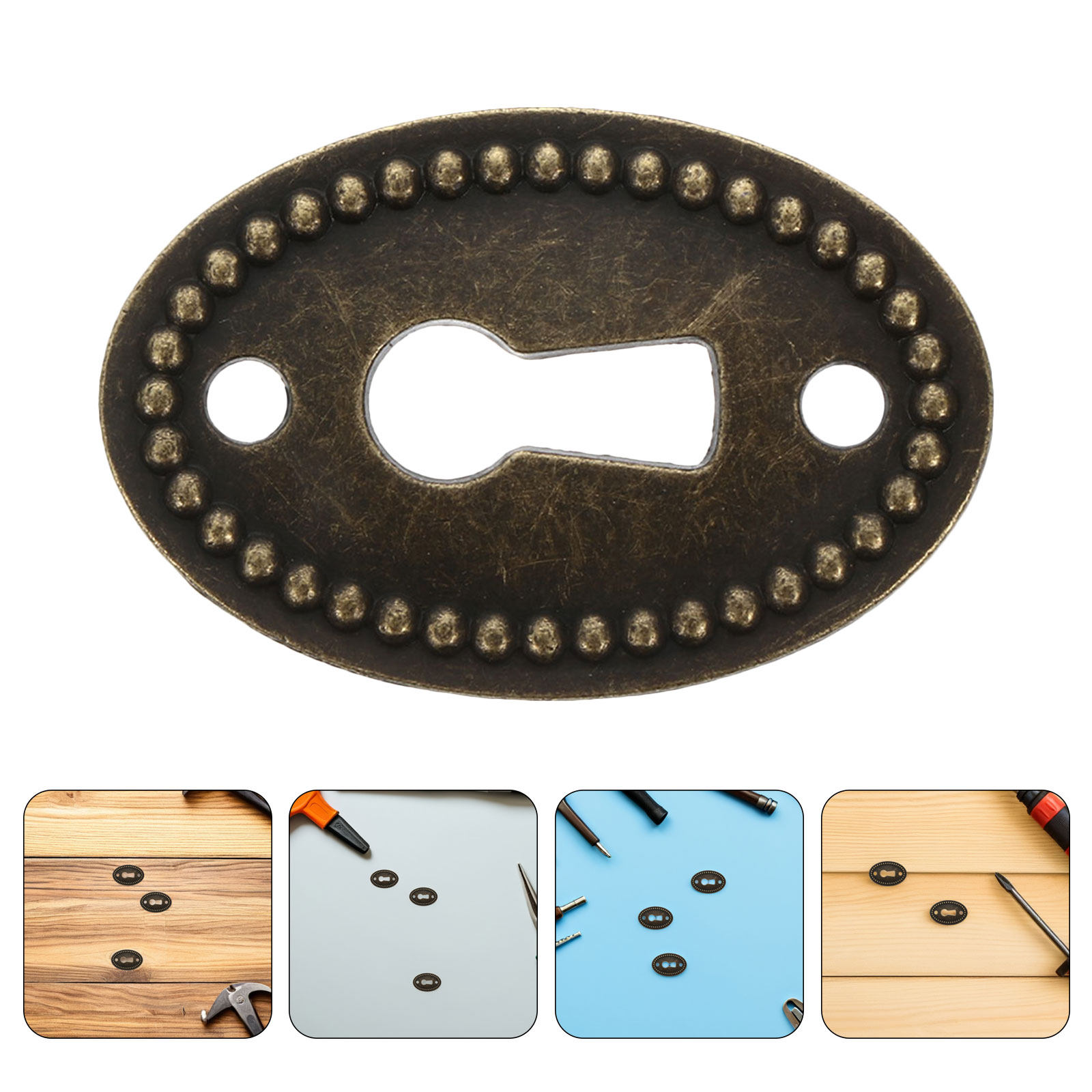 Furniture Hardware Decorative - 16 шт. винтажных овальных декоративных накладок