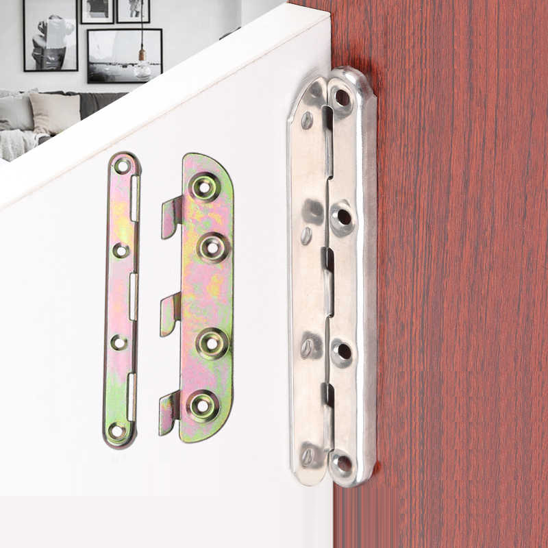 Furniture Hardware For Bed - Комплект из 6/8-дюймовых металлических кронштейнов-петель для