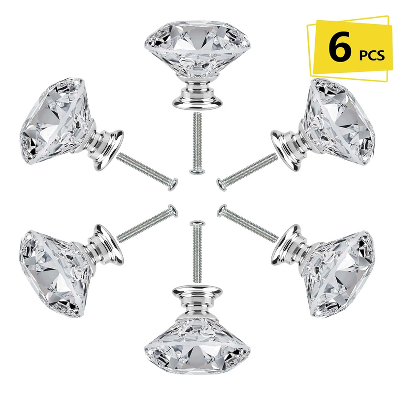 Furniture Hardware Kit - Набор из 6 круглых пластиковых ручек