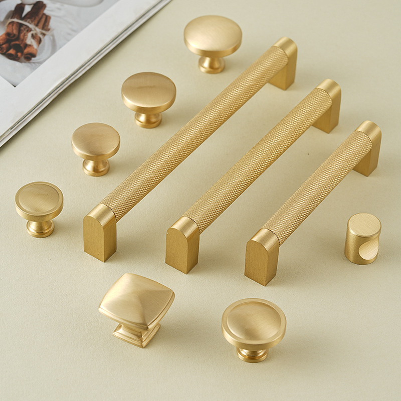 Furniture Hardware High End - Высококачественная свернутая латунная ручка, легкая роскошная