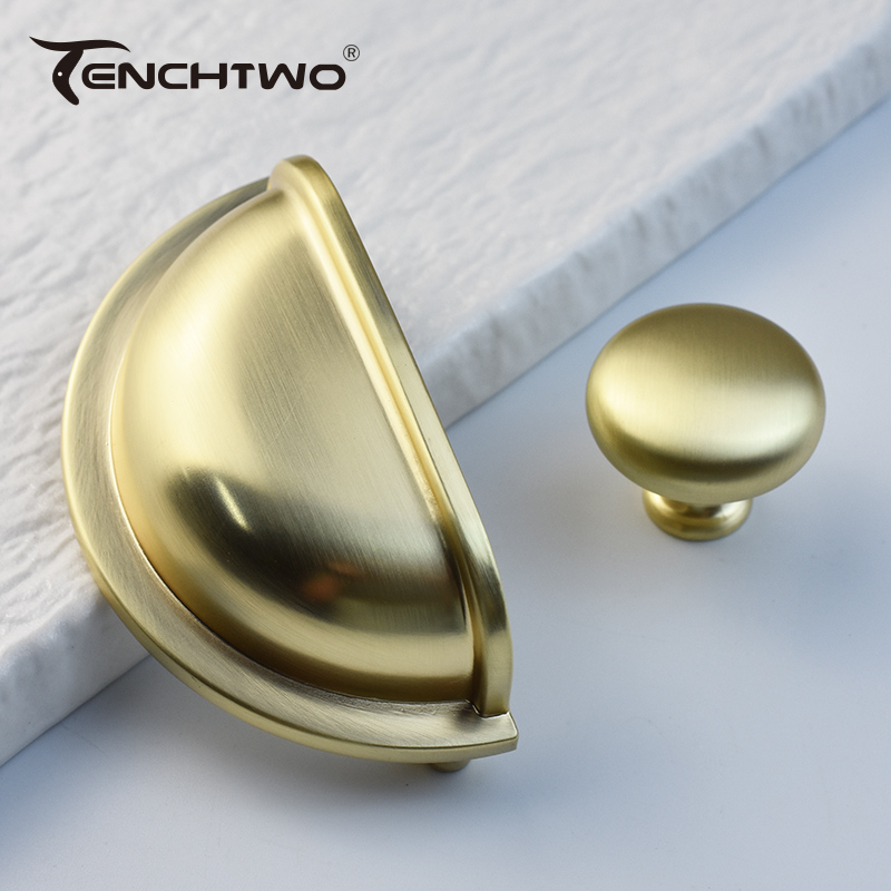 Матовая латунная ручка для меб – обзор и цена Furniture Rotating Hardware