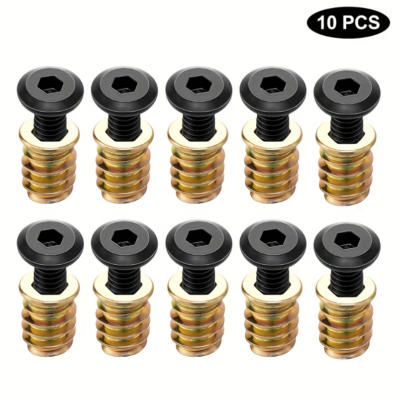 10 шт., гайки, резьбовые встав – обзор и цена Furniture Hardware Kit