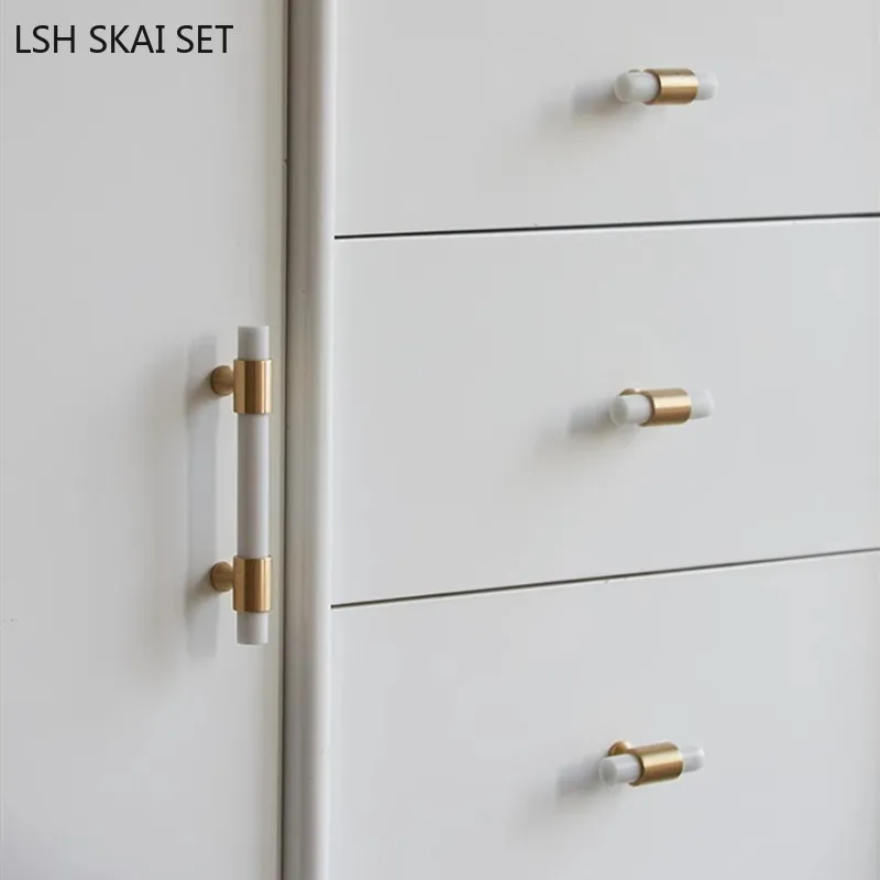 1 шт., Мраморная латунная ручк – обзор и цена Furniture And Hardware Supplies